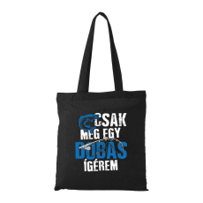 ZSONA DEKOR Csak még egy dobás - Bevásárló táska fekete