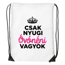 ZSONA DEKOR Csak nyugi óvónéni vagyok - Sport táska fehér kézitáska és bőrönd