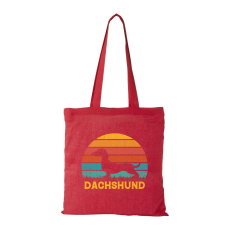 ZSONA DEKOR Dachshund02 - Bevásárló táska piros