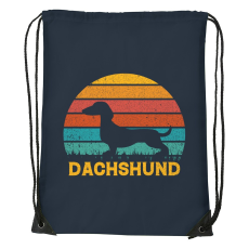 ZSONA DEKOR Dachshund02 - Sport táska navy kék