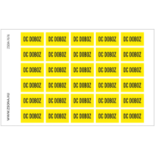 ZSONA DEKOR DC doboz Alumínium tábla 100x160 mm információs címke