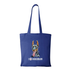 ZSONA DEKOR Dobermann - Bevásárló táska kék v2