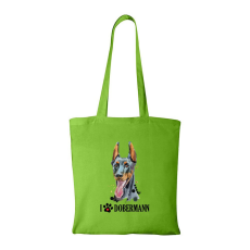 ZSONA DEKOR Dobermann - Bevásárló táska zöld