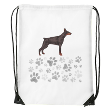 ZSONA DEKOR Dobermann - Sport táska fehér v1