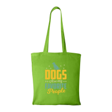 ZSONA DEKOR Dogs are my favorite people - Bevásárló táska zöld kézitáska és bőrönd
