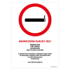 ZSONA DEKOR Dohányzásra kijelölt hely! Műanyag tábla 210x297 mm
