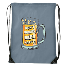 ZSONA DEKOR Dont worry, beer happy - Sport táska szürke