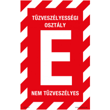 ZSONA DEKOR E tűzveszélyességi osztály nem tűzveszélyes Öntapadós matrica 160x250 mm információs címke