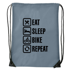 ZSONA DEKOR Eat sleep bike repeat - Sport táska szürke