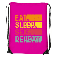 ZSONA DEKOR Eat sleep sex repeat - Sport táska magenta kézitáska és bőrönd