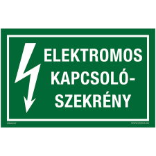 ZSONA DEKOR Elektromos kapcsolószekrény Öntapadós matrica 160x250 mm információs címke