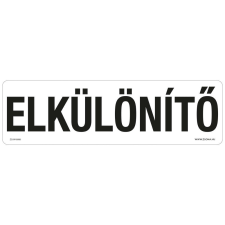 ZSONA DEKOR Elkülönítő Öntapadós matrica 250x80 mm információs címke