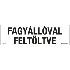 ZSONA DEKOR Fagyállóval feltöltve Műanyag tábla 250x80 mm információs címke