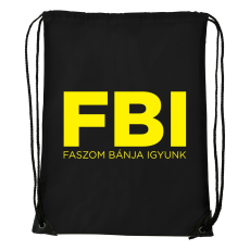 ZSONA DEKOR Faszom bánja igyunk - Sport táska fekete