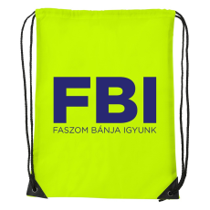 ZSONA DEKOR Faszom bánja igyunk - Sport táska sárga