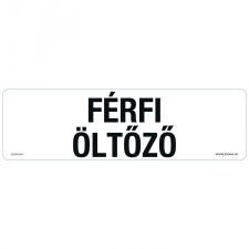 ZSONA DEKOR Férfi öltőző Műanyag tábla 250x80 mm információs címke