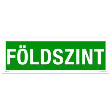 ZSONA DEKOR Földszint Öntapadós matrica 300x100 mm információs címke