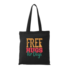 ZSONA DEKOR Free hugs for dog - Bevásárló táska fekete kézitáska és bőrönd