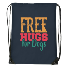 ZSONA DEKOR Free hugs for dog - Sport táska navy kék