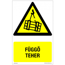 ZSONA DEKOR Függő teher Műanyag tábla 320x500 mm információs címke