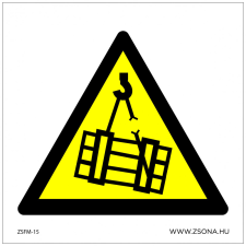 ZSONA DEKOR Függő teher! Öntapadós matrica 200x200 mm információs címke