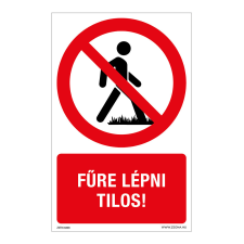ZSONA DEKOR Fűre lépni tilos! Alumínium tábla 100x160 mm információs címke