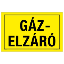 ZSONA DEKOR Gázelzáró Öntapadós matrica 160x100 mm információs címke