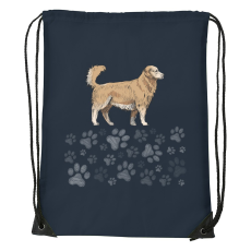 ZSONA DEKOR Golden retriver - Sport táska navy kék