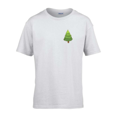 ZSONA DEKOR Gyerek póló Ovis jelel Fenyőfa mintával Fehér 110 méret