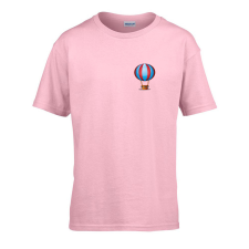 ZSONA DEKOR Gyerek póló Ovis jelel Hőlégballon mintával Rózsaszín 146 méret gyerek póló