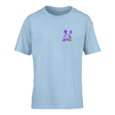 ZSONA DEKOR Gyerek póló Ovis jelel Ibolya mintával Világos kék 110 méret gyerek póló