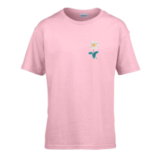 ZSONA DEKOR Gyerek póló Ovis jelel Margaréta mintával Rózsaszín 110 méret