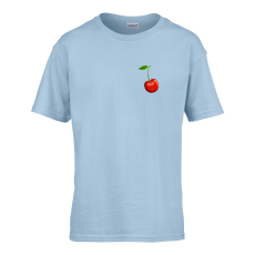 ZSONA DEKOR Gyerek póló Ovis jelel Meggy mintával Világos kék 122 méret