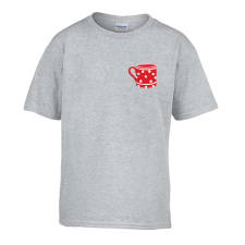 ZSONA DEKOR Gyerek póló Ovis jelel Pöttyös bögre mintával Szürke 110 méret gyerek póló