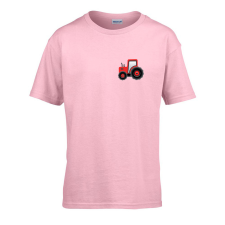 ZSONA DEKOR Gyerek póló Ovis jelel Traktor mintával Rózsaszín 110 méret gyerek póló