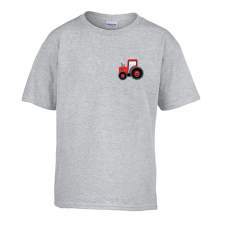 ZSONA DEKOR Gyerek póló Ovis jelel Traktor mintával Szürke 110 méret gyerek póló