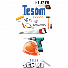 ZSONA DEKOR Ha az én tesóm nem tudja megszerelni - Sport táska fehér