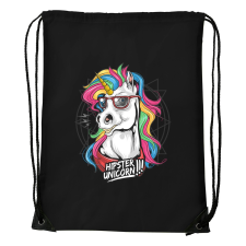 ZSONA DEKOR Hipster unicorn - Sport táska fekete kézitáska és bőrönd