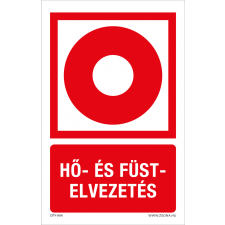 ZSONA DEKOR Hő és füst elvezetés Öntapadós matrica 320x500 mm információs címke