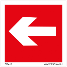 ZSONA DEKOR Iránynyíl balra Utánvilágító öntapadós matrica 200x200 mm információs címke
