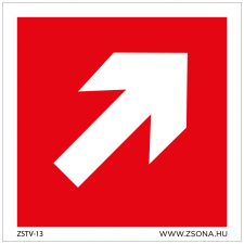 ZSONA DEKOR Iránynyíl fel Öntapadós matrica 200x200 mm információs címke