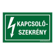 ZSONA DEKOR Kapcsolószekrény Öntapadós matrica 320x500 mm információs címke
