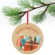 ZSONA DEKOR Karácsonyfa dísz fából nyomtatva Meglepetés ajándéktárgy