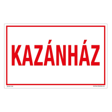ZSONA DEKOR Kazánház Műanyag tábla 160x250 mm információs címke