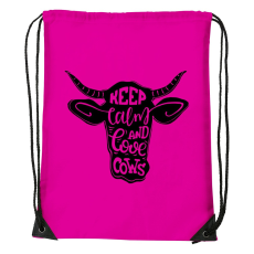 ZSONA DEKOR Keep calm and love cows - Sport táska magenta