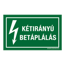 ZSONA DEKOR Kétirányú betáplálás Műanyag tábla 160x100 mm v1157 információs címke