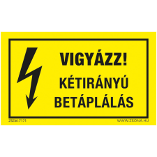ZSONA DEKOR Kétirányú betáplálás Öntapadós matrica 160x250 mm v1 információs címke