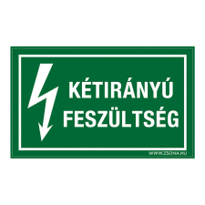 ZSONA DEKOR Kétirányú feszültség Öntapadós matrica 320x500 mm információs címke