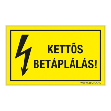 ZSONA DEKOR Kettős betáplálás! Műanyag tábla 320x500 mm információs címke