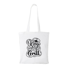 ZSONA DEKOR King of the grill - Bevásárló táska fehér